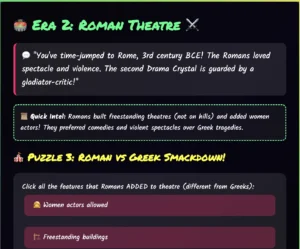 Pre-Modern Theatre Escape Room