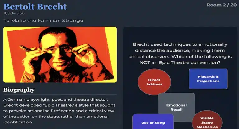 Theatre Practitioners Bertolt Brecht Drama Puzzles