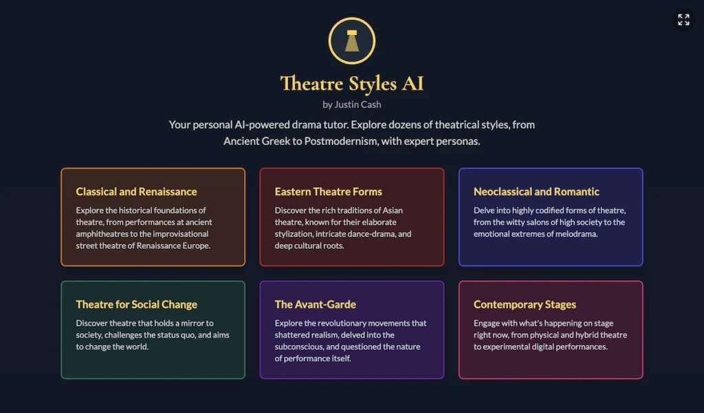 Theatre Styles AI App