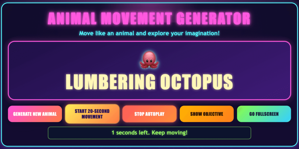 Animal Movement Generator