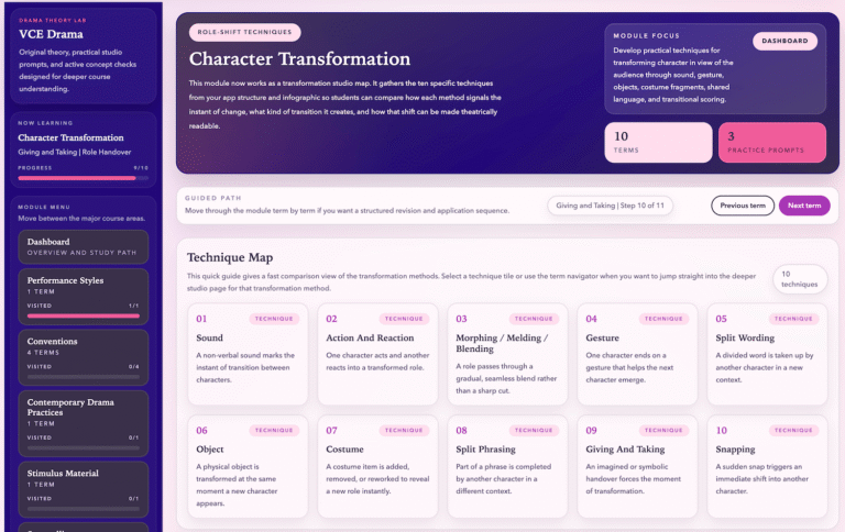 VCE Drama Theory Lab