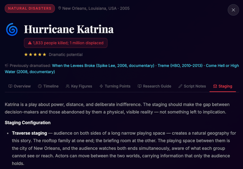 Drama Event Explorer