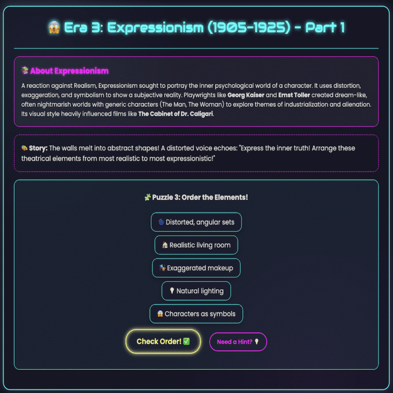 Modern Theatre Escape Room